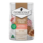 Ivory Coat Kitten Chicken & Beef 85g 12 - Pack - Furbabies Online